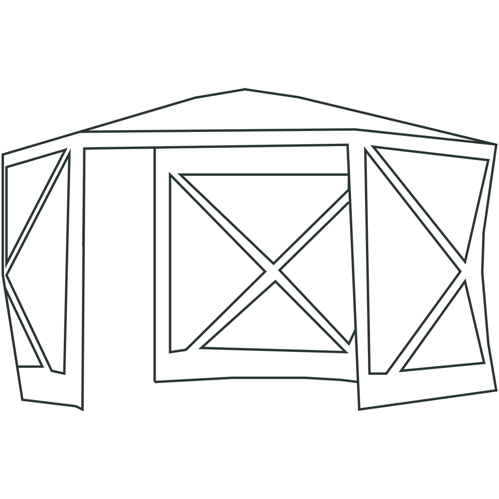 Quest Screen House 6 Pro Pop Up Gazebo - Grey - Image 9