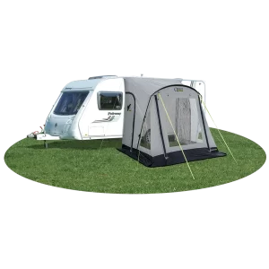 Quest Falcon Pro 220 Poled Porch Awning - Mid Grey