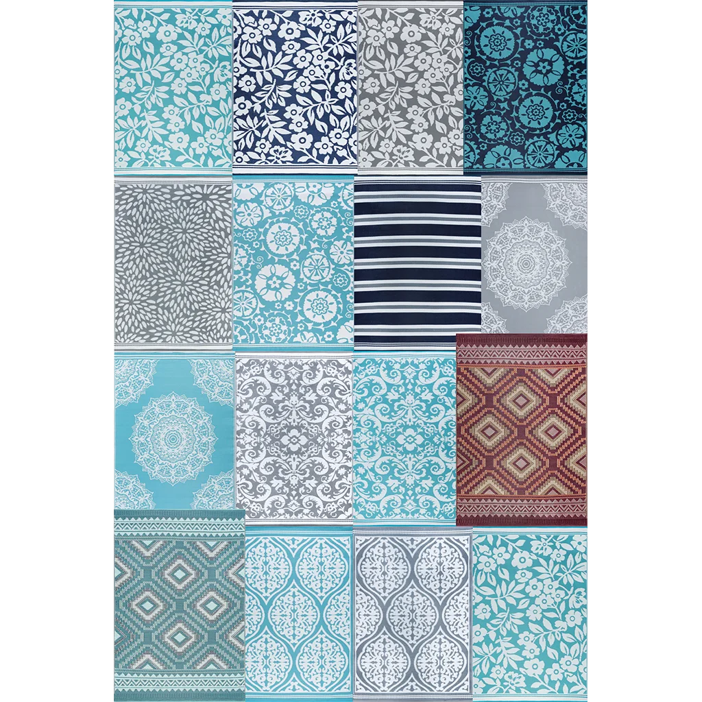 Tangier Deluxe Outdoor Patio Mat (150 x 210)
