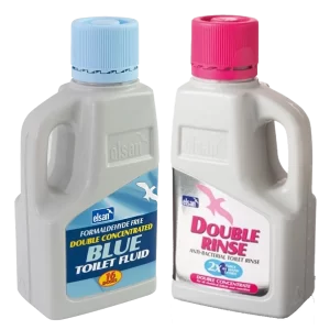 Elsan Formaldehyde Free Double Concentrated Blue & Double Rinse 1L Twin Pack (order in multiples of 6)
