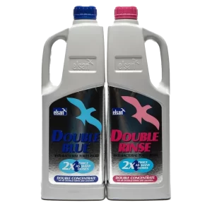Elsan Double Concentrated Blue & Double Rinse 2L Twin Pack (order in multiples of 4)