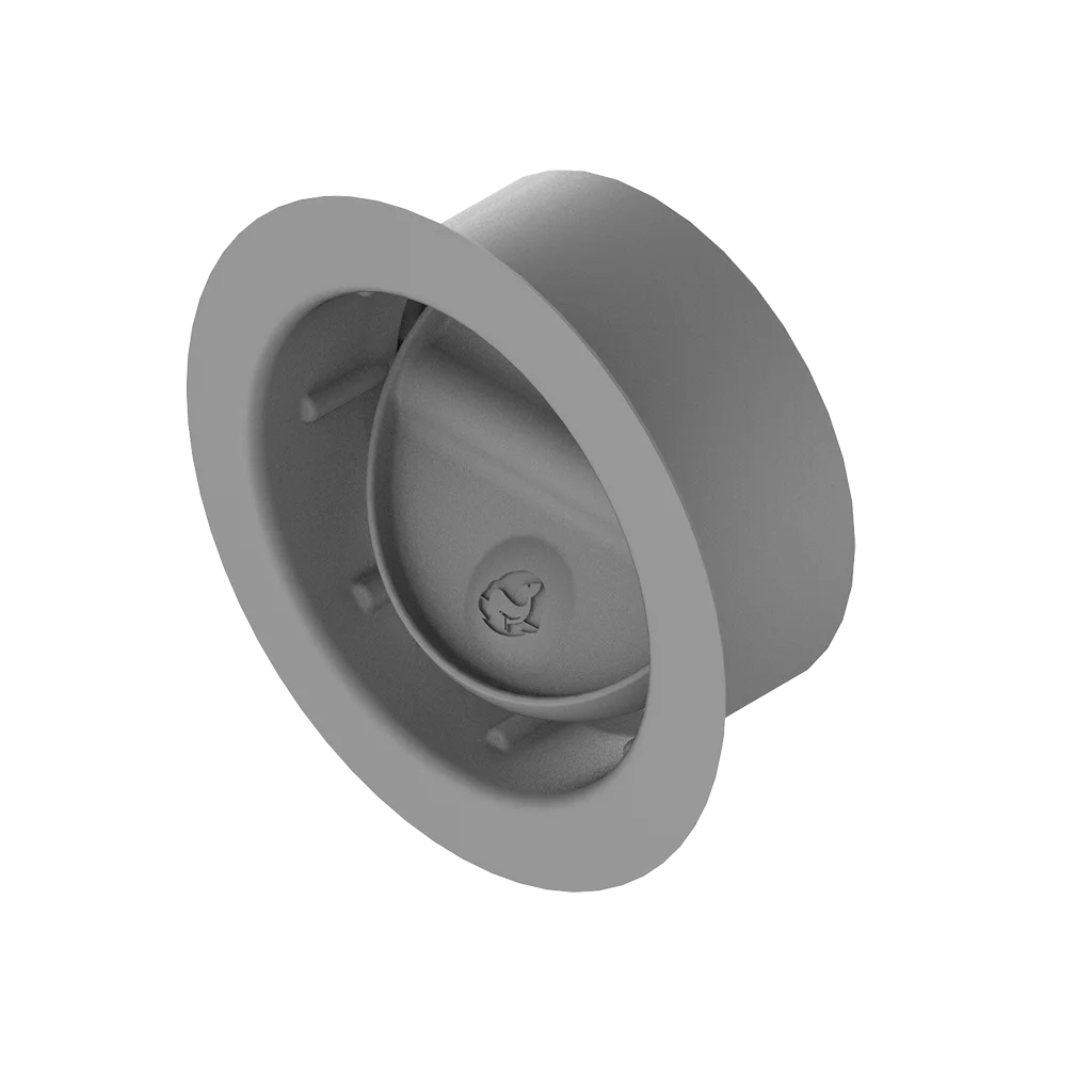 Whale Grey 65mm Air Duct Directional Vent
