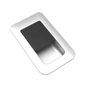 Evo Satin Chrome with Black Centre Locker Catch