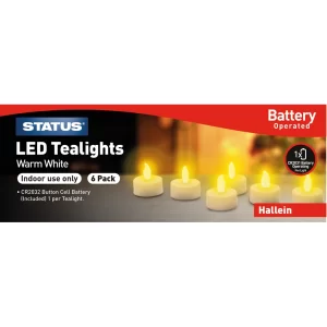 Status 6  x Tealight Candles (12 packs per box)