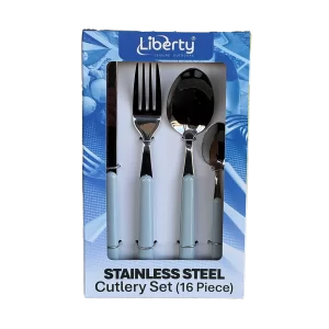 Liberty 16 Piece Cutlery Set - Light Blue