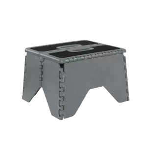 Liberty Foldable Step with Anti-slip Tread - Black & Grey - Small