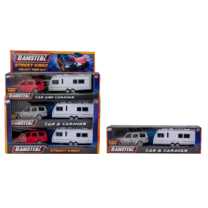 Car & Caravan Die Cast Model Set (Pack of 9)
