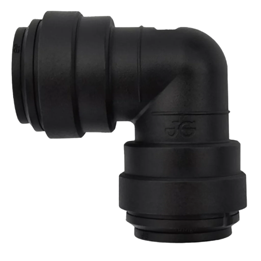 John Guest Black Acetal Equal Elbow 15mm (order in multiples of 10)