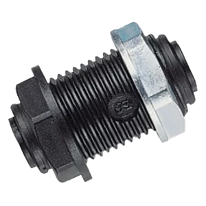 John Guest 12mm Bulkhead Fitting (Order in multiples of 5)