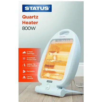 Status 800w Quartz Heater - White - Image 2