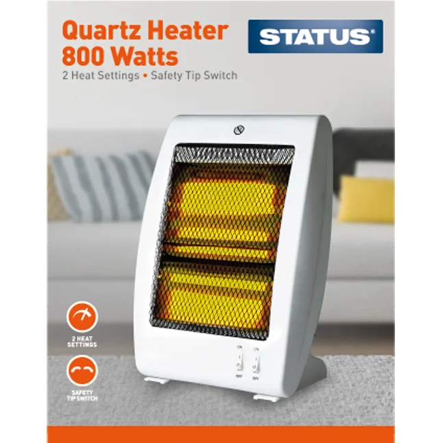 Status 800w Quartz Heater - White - Image 3