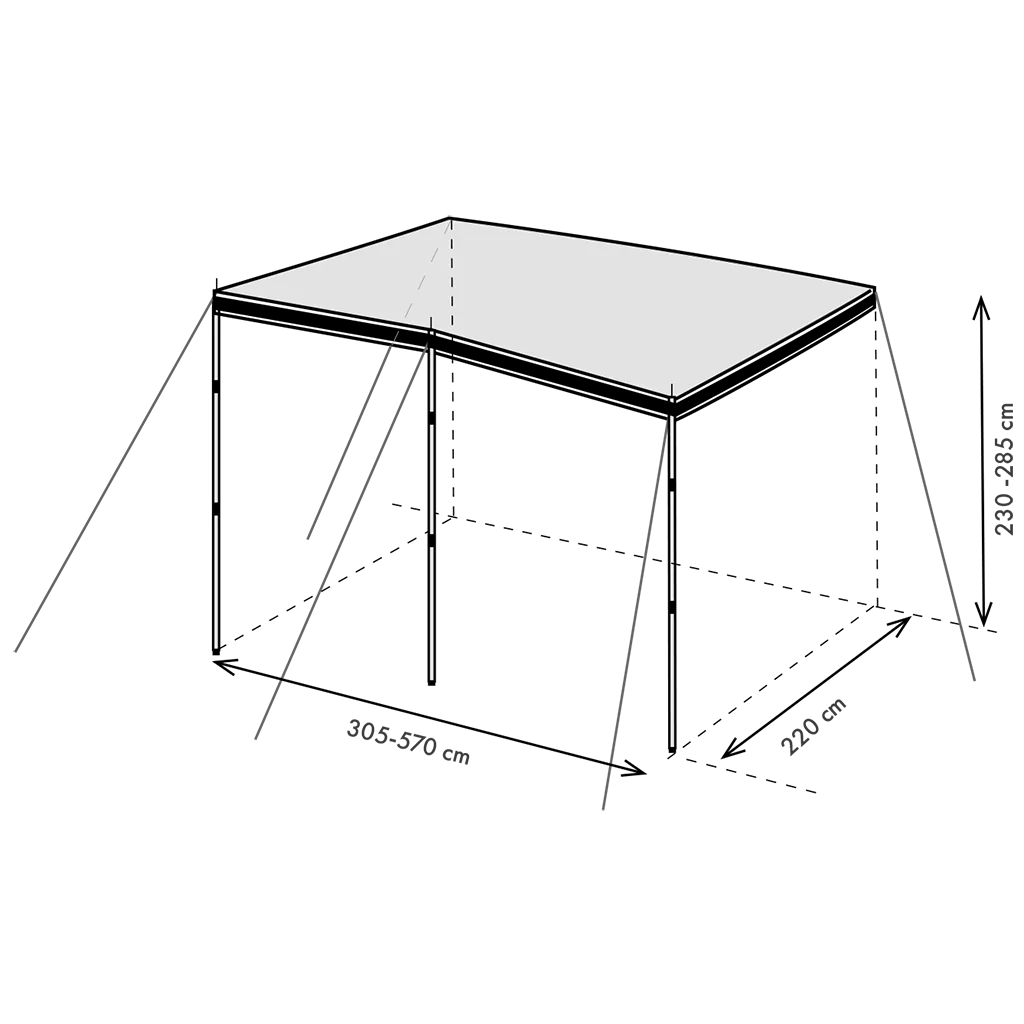 Westfield Sun Shady Pro premium sun canopy (Size 8 : 440 cm) - Image 10