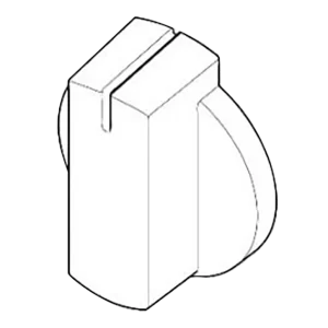 Thetford Chrome Straight Knobs (6 pack)