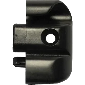 Polyplastic Black Hinge Bar End Cap R/H