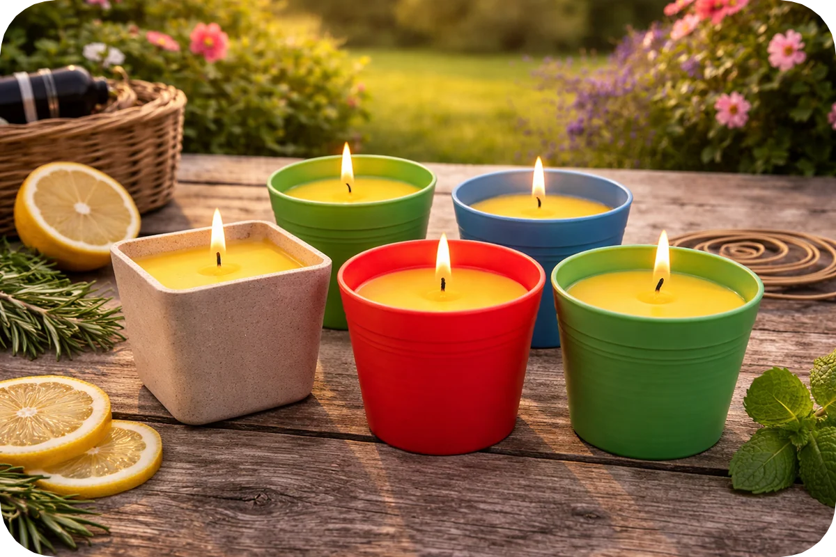 Quest Citronella Candle - Blue (Order in multiples of 12) - Image 2