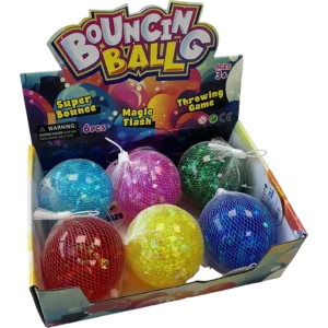 10cm Giant Light up foil ribbon balls (order in multiples of 6)