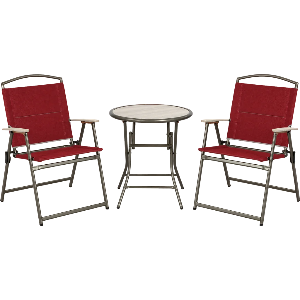 Quest Elite Bordeaux Pro Garden Furniture 3 Piece Set