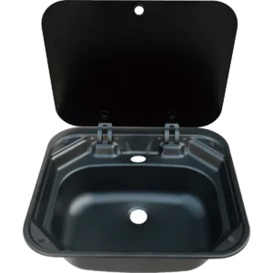 Liberty Max Black Sink With Soft Close Lid