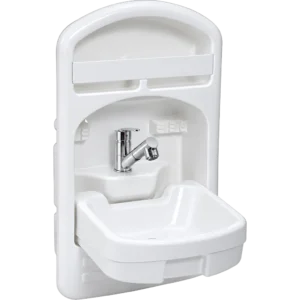 Liberty Max white Tip-Up Basin & Shower Tap