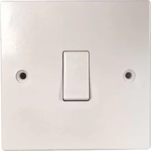 Square Edged Single 2 Way Switch White