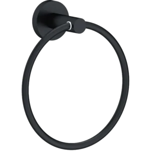 Luxury Round Towel Ring - Black