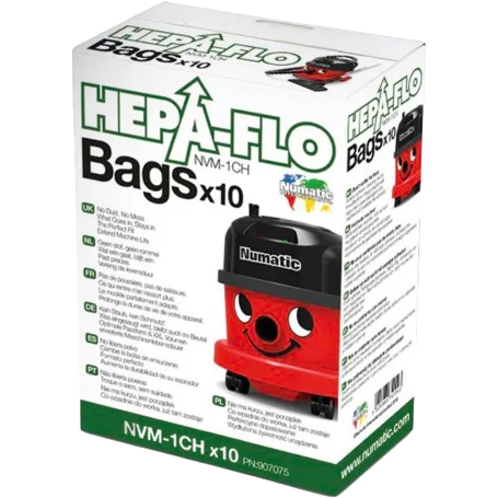 Numatic Hepa-Flo 'NVM-1CH' 604015 Type Vacuum Cleaner SMS Dust Bags (Pack of 10) - Image 2