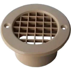 Mesh Floor Vent 75mm OD x 35mm Tail in Beige