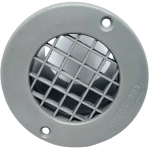 Mesh Floor Vent 75mm OD x 35mm Tail in Grey
