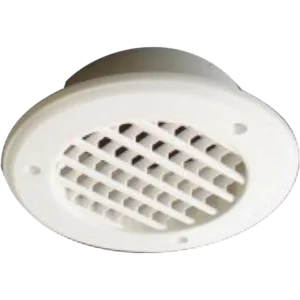Louvered Round Vent White 2500Sqmm