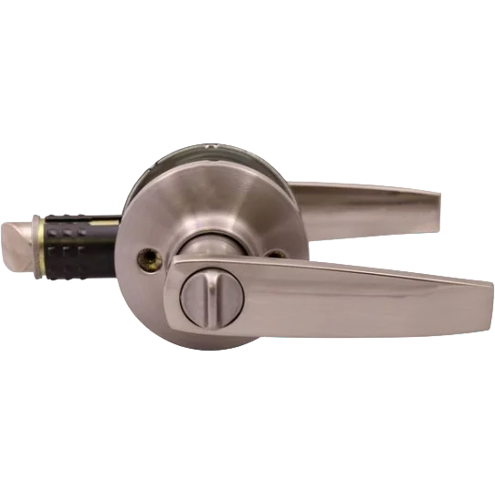 Satin Nickel Door Handle Set Privacy 25mm Latch