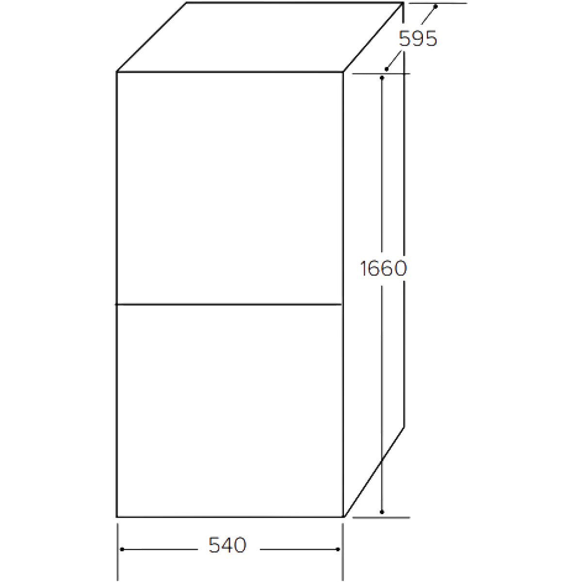 Amica Frost Free Fridge Freezer 50/50 - White - Image 2