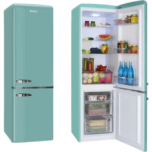 Amica Retro 55cm Static Fridge Freezer 60/40 - Duck Egg