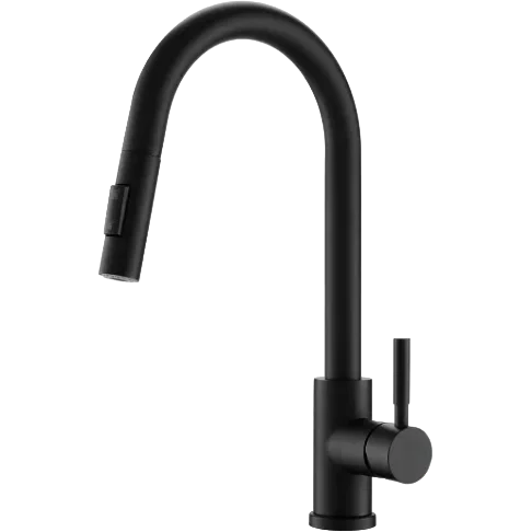 Black Pull Out Kitchen Sink Mixer Tap