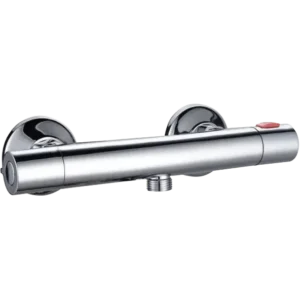 Round Exposed Thermostatic Shower Mixer Valve - Chrome