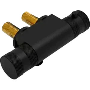 Mini Horizontal Shower Valve Black with 45mm Centres (V200)