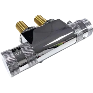 Mini Horizontal Shower Valve Chrome with 45mm Centres (V200)