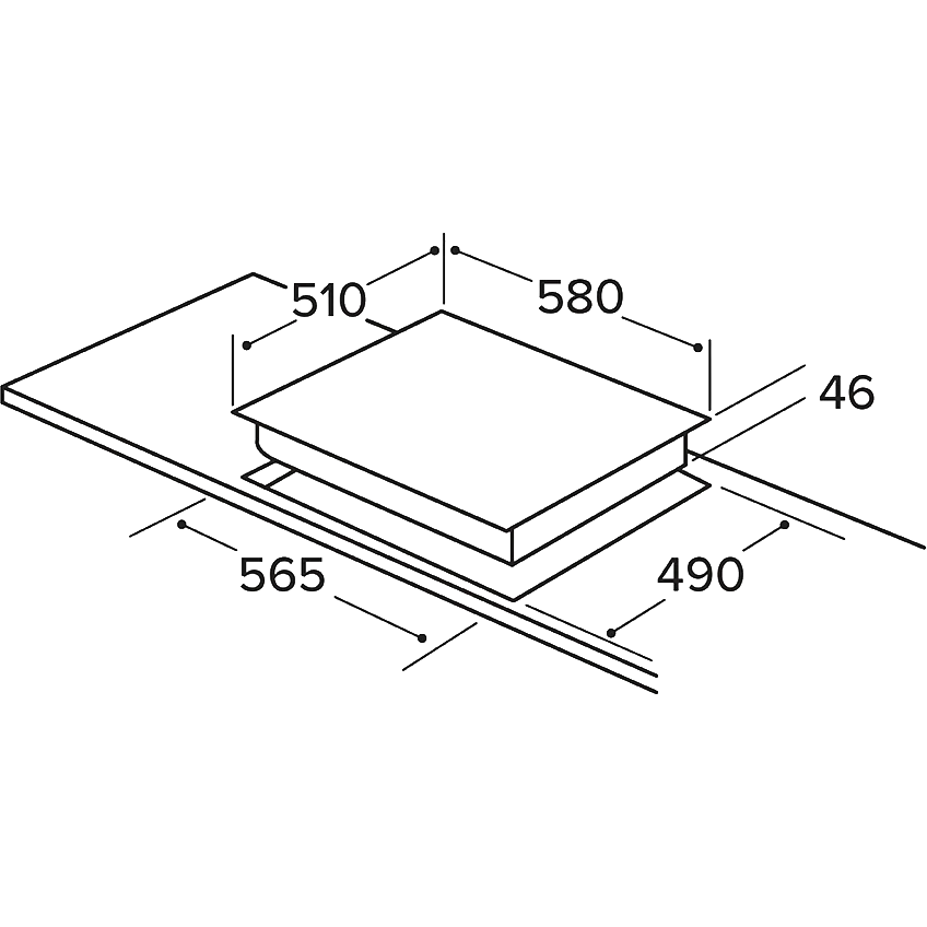 Matrix 4 Zone 60cm Ceramic Hob - Image 2