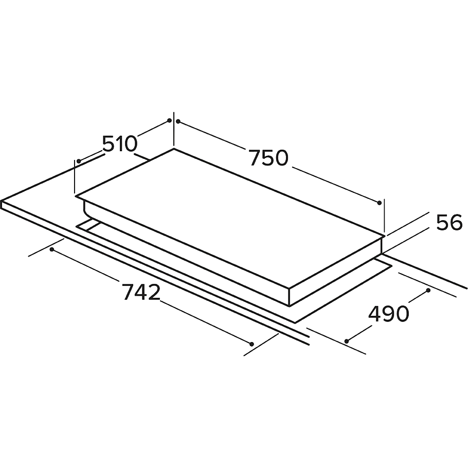 Matrix 5 Zone Ceramic Hob - Image 2