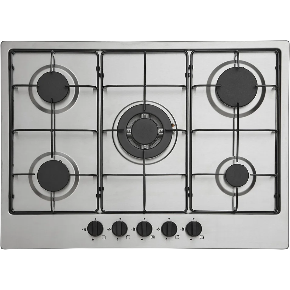 Matrix 70cm 5 Burner Gas Hob - Stainless Steel