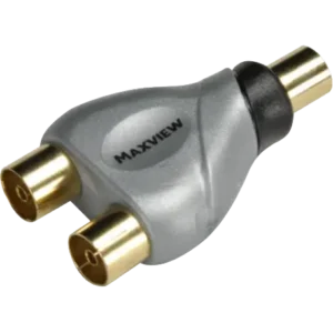 Maxview 2 Way Coax Y Splitter – Gold