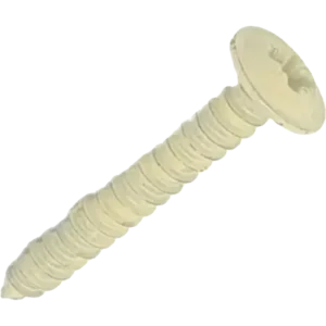 Cream Flange Head Panel Head Screw 3/4" (100 Pack)