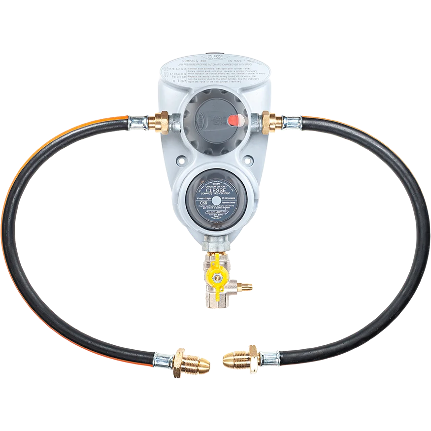 Clesse CompacTR800 2 Cylinder Auto Changeover 5kg/h 37mb OPSO with Rubber Pigtails