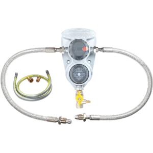 Clesse Compact R800 OPSO 2 Cylinder Changeover Kit With  Stainless 1.2M Hose & Pigtails