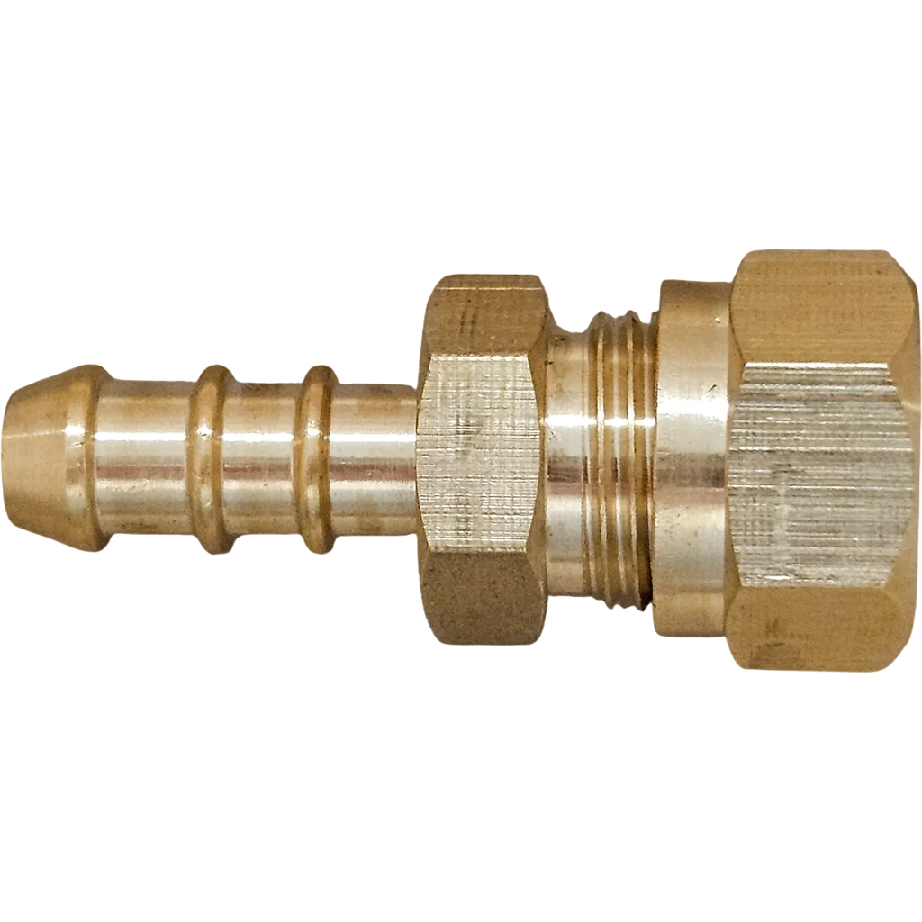 Continental Copper Compression To Hose Nozzle - 8mm X 8mm