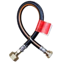 Continental 450mm Black Rubber 21.8Lh X W20 Pigtail With Non Return