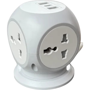 Quest Leisure Extension Cord with 4 Plug Sockets, 2 USB-A, 1 USB-C