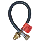 Continental 890mm Black Rubber POL X W20 Pigtail With Non Return