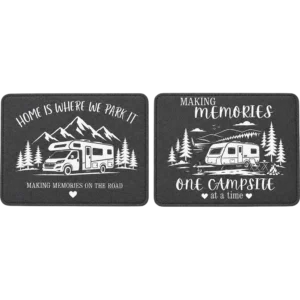 Liberty Non-slip Felt Rectangle Table Mats (2pc) - Caravan