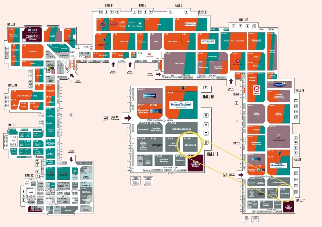 Map - Caravan & Motorhome show 2026
