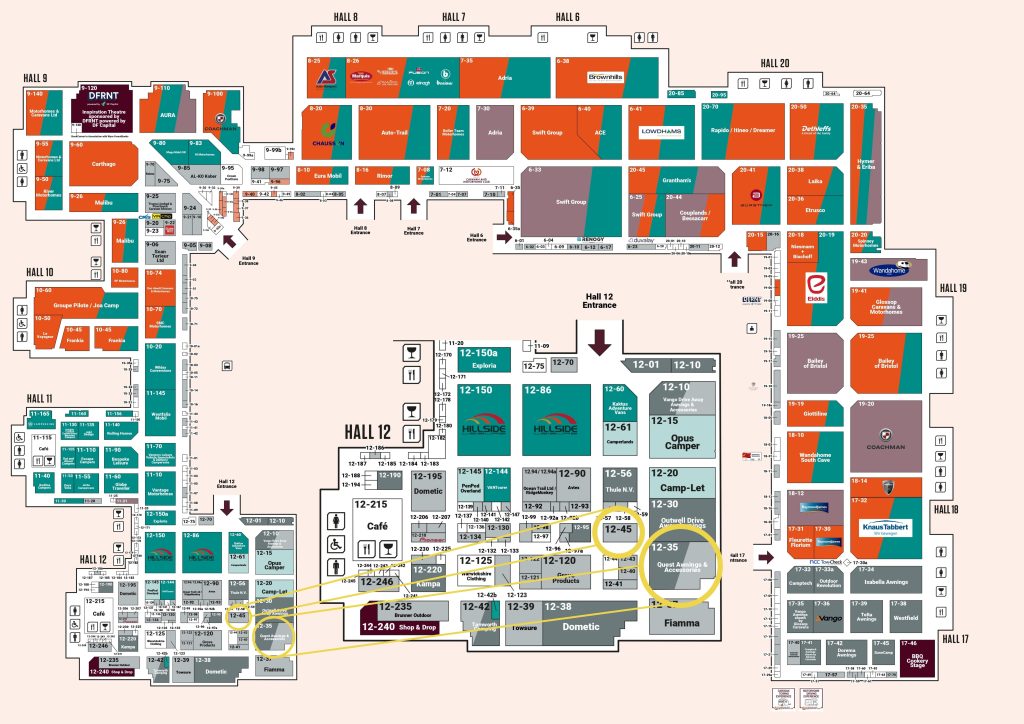 Map - Caravan & Motorhome show 2026